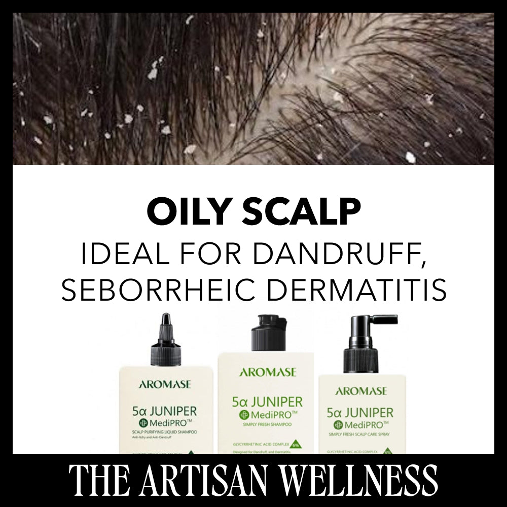 Aromase Complete Home Scalp Treatment Package (Oily Scalp, Dandruff,  Seborrheic Dermatitis)