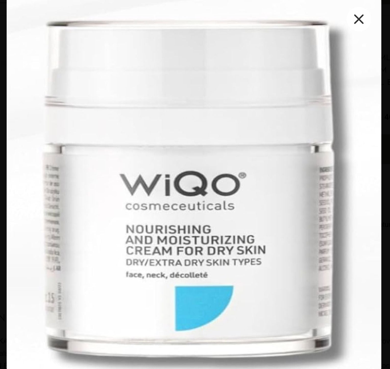WiQo Nourishing and Moisturizing Cream for Dry Skin (JUMBO Size 100ml)